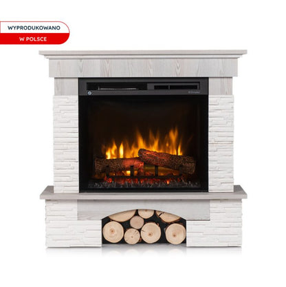 Elpejs Hjørnemodel 91x89 cm Hvid Fyrretræ 1400W