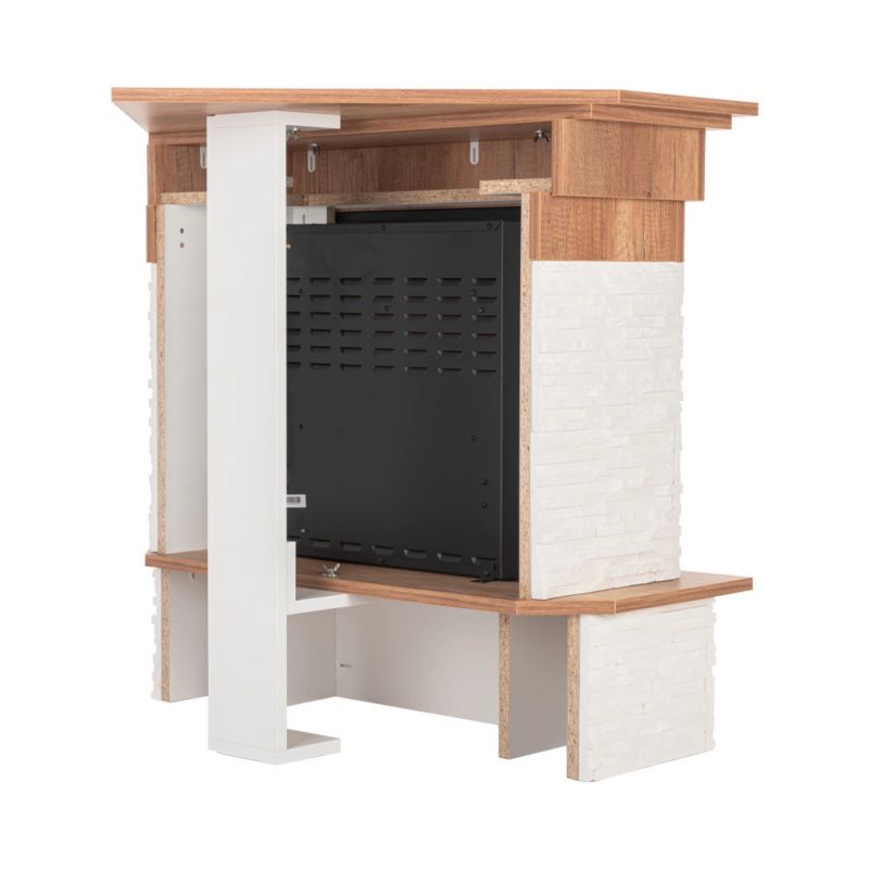 Elektrisk Hjørnepejs Porto 23" XHD 1400W Hvid Eg
