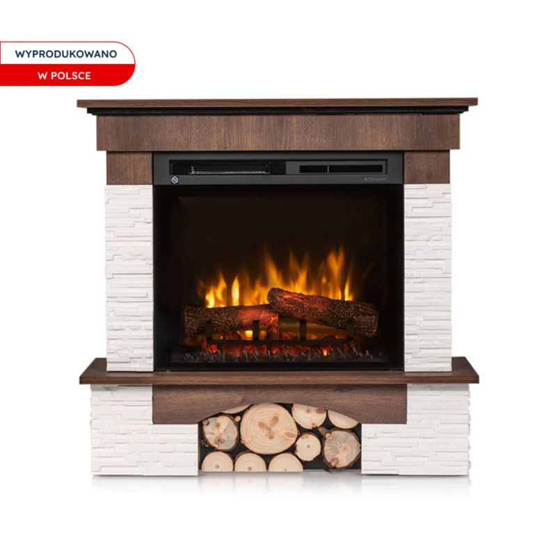 Elektrisk Hjørnepejs Porto 23" XHD 1400W Valnød