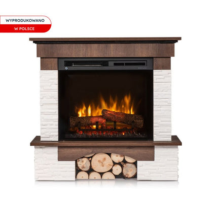 Elektrisk Hjørnepejs Porto 23" XHD 1400W Valnød