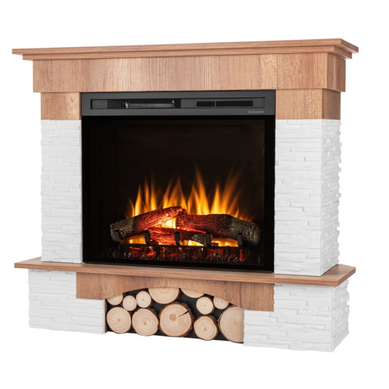 Elektrisk Hjørnepejs Porto 28" XHD 1400W Eg