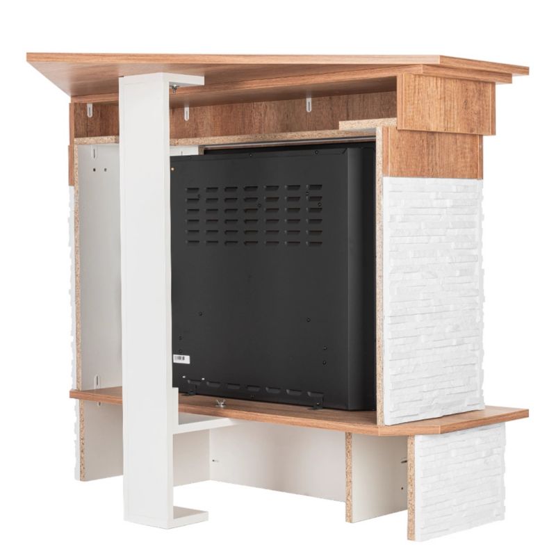 Elektrisk Hjørnepejs Porto 28" XHD 1400W Eg
