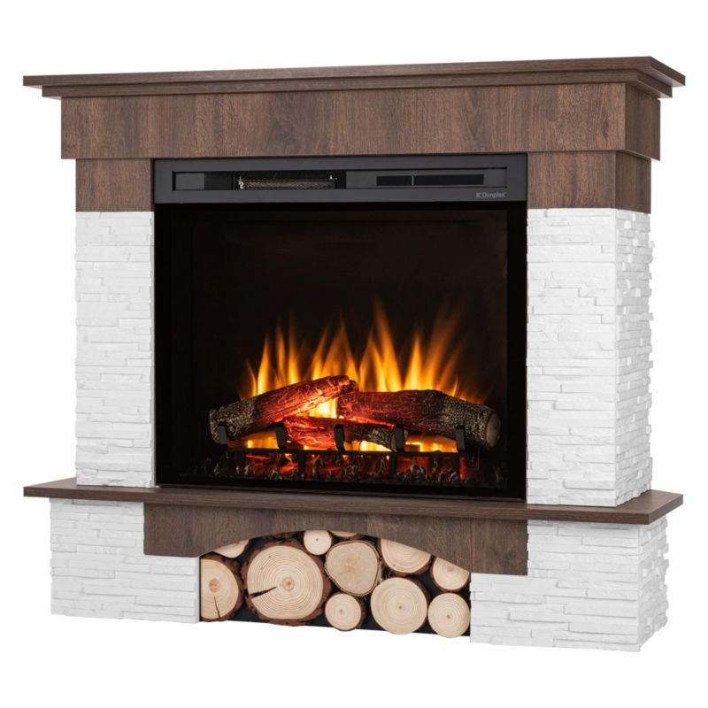 Elektrisk Hjørnepejs Porto 28" 1400W Valnød