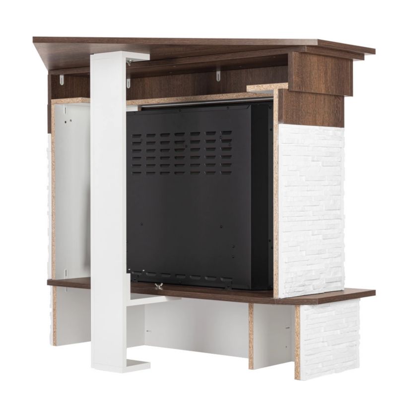 Elektrisk Hjørnepejs Porto 28" 1400W Valnød