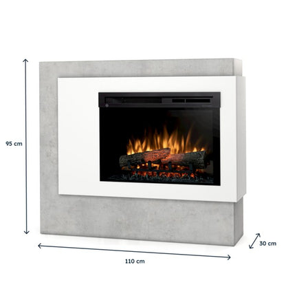 Elpejs Pulmari 26" XHD 110x95 cm Hvid Beton