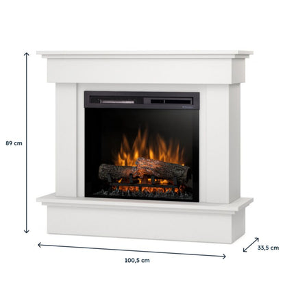 Elektrisk Pejs Tormes 23" XHD 1400W Hvid Mat