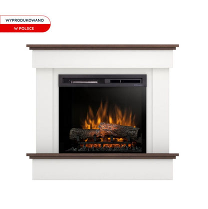 Elektrisk Pejs Tormes 23" XHD 1400W Hvid Mat Mørk Eg