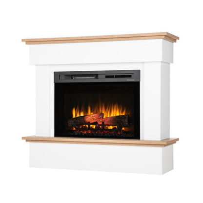 Elektrisk Pejs Tormes 26" XHD 1400W Hvid Mat Egetræ