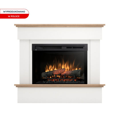 Elektrisk Pejs Tormes 26" XHD 1400W Hvid Mat Egetræ