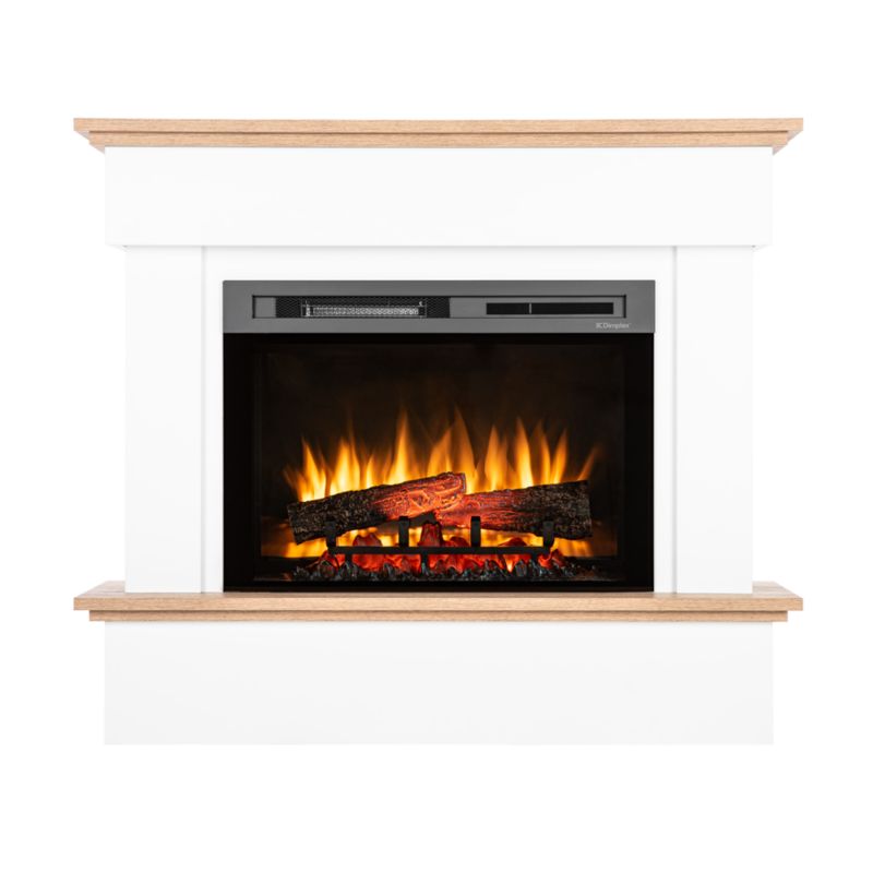 Elektrisk Pejs Tormes 26" XHD 1400W Hvid Mat Egetræ