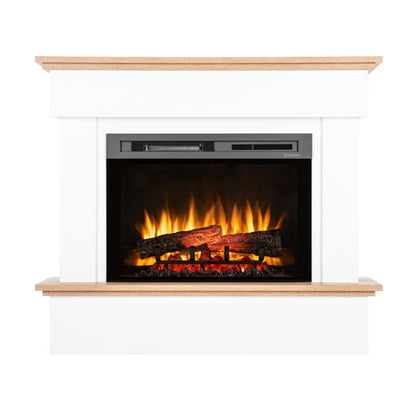 Elektrisk Pejs Tormes 26" XHD 1400W Hvid Mat Egetræ