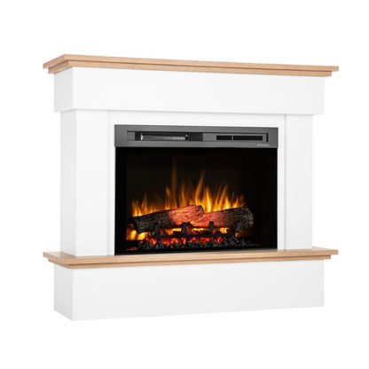 Elektrisk Pejs Tormes 26" XHD 1400W Hvid Mat Egetræ