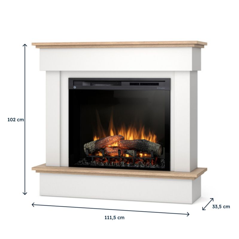 Elpejs Tormes 28" LED 1400W Hvid Mat Lys Eg