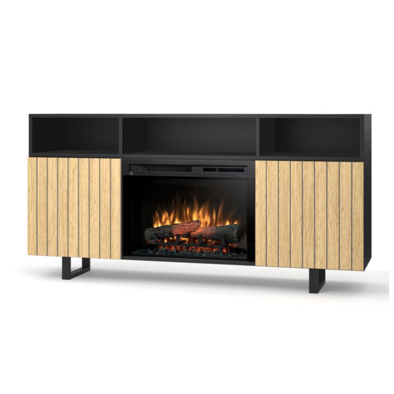 Elektrisk Pejs Trivel 1400W 26" XHD Sort Mat Egetræ TRIVEL-26-W02