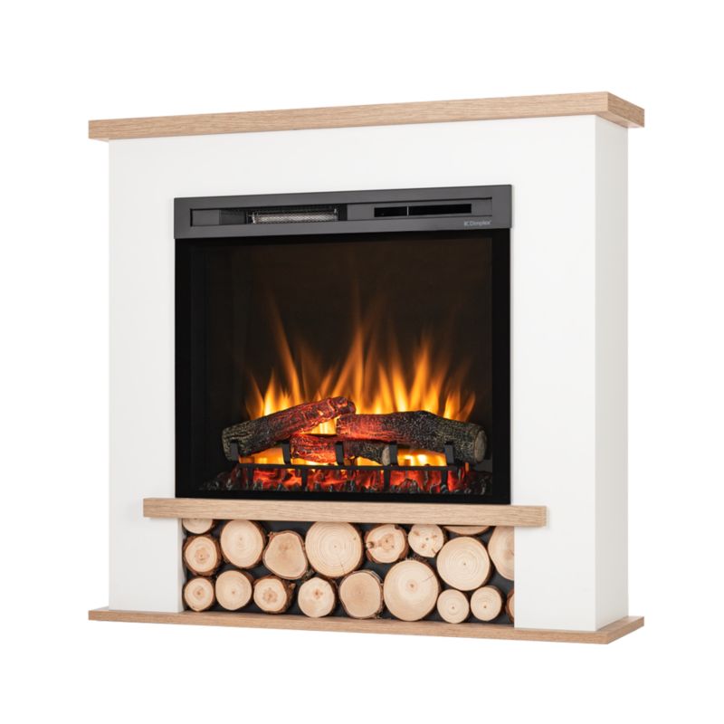 Elektrisk Pejs Tula 28" XHD 1400W 106x100 cm Hvid Mat