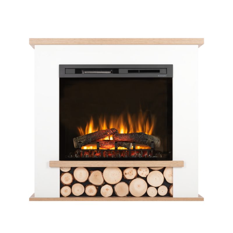 Elektrisk Pejs Tula 28" XHD 1400W 106x100 cm Hvid Mat