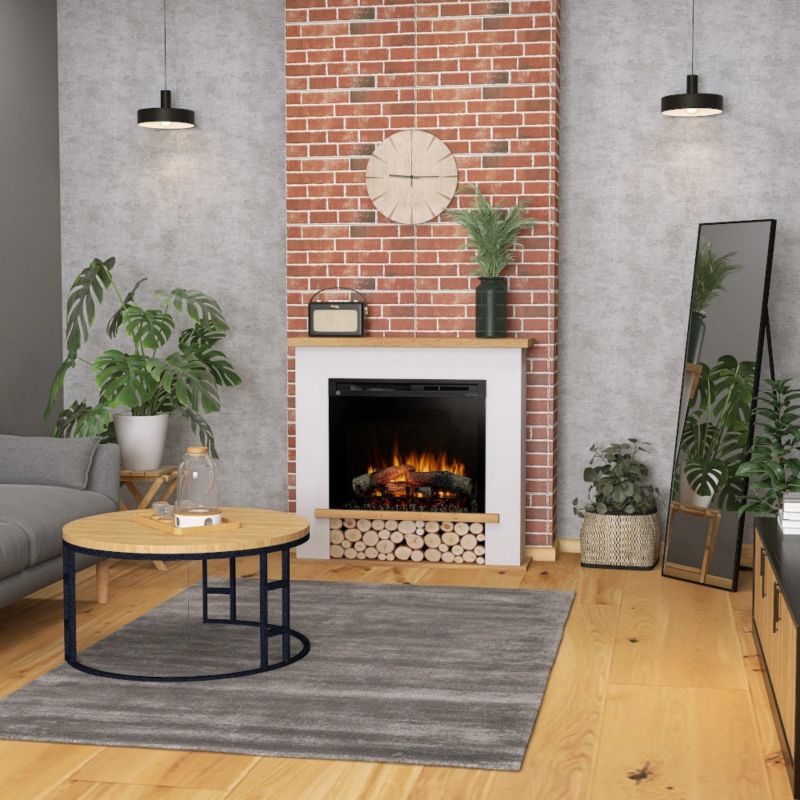Elektrisk Pejs Tula 28" XHD 1400W 106x100 cm Hvid Mat