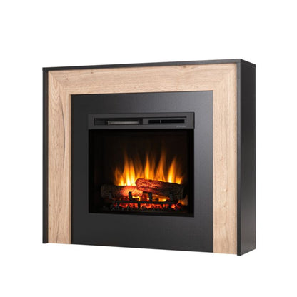 Elektrisk Pejs Zuni 23" XHD 1400W LED Sort med Træ