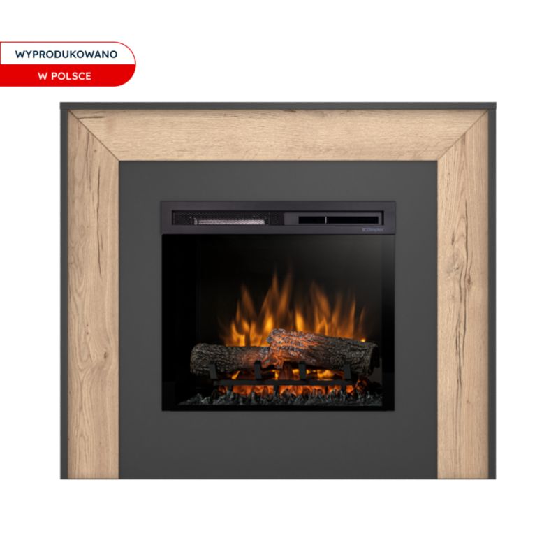 Elektrisk Pejs Zuni 23" XHD 1400W LED Sort med Træ