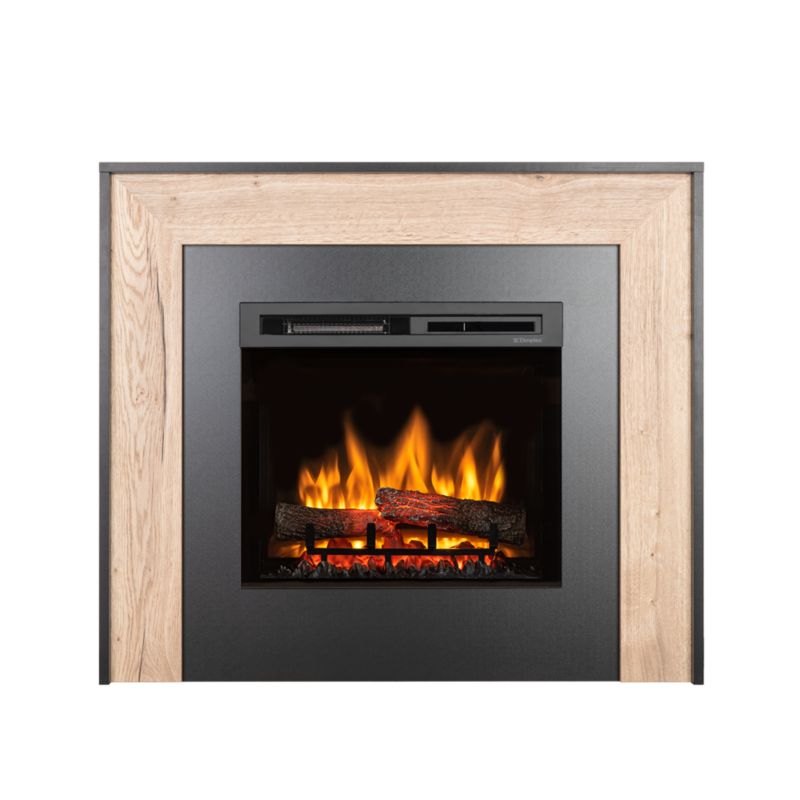 Elektrisk Pejs Zuni 23" XHD 1400W LED Sort med Træ