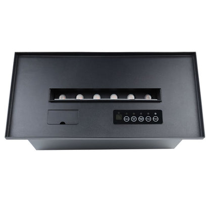 Elektrisk Pejseindsats Vanddamp LED 50 cm Sort