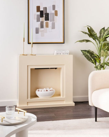 Elektrisk Kamin Sahara 90x80 cm Beige