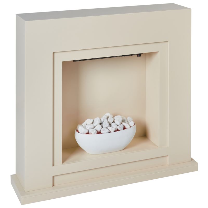 Elektrisk Kamin Sahara 90x80 cm Beige