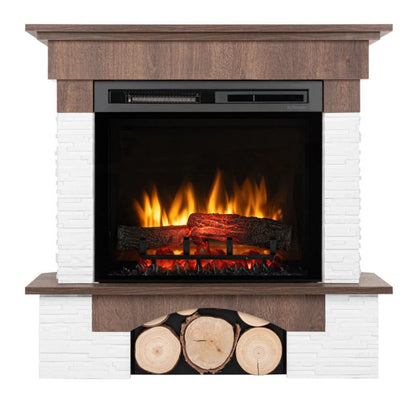 Elektrisk Pejs Porto 23" XHD 1400W Mørk Valnød