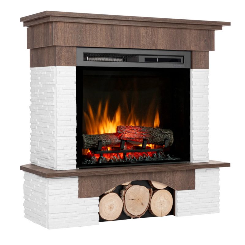 Elektrisk Pejs Porto 23" XHD 1400W Mørk Valnød