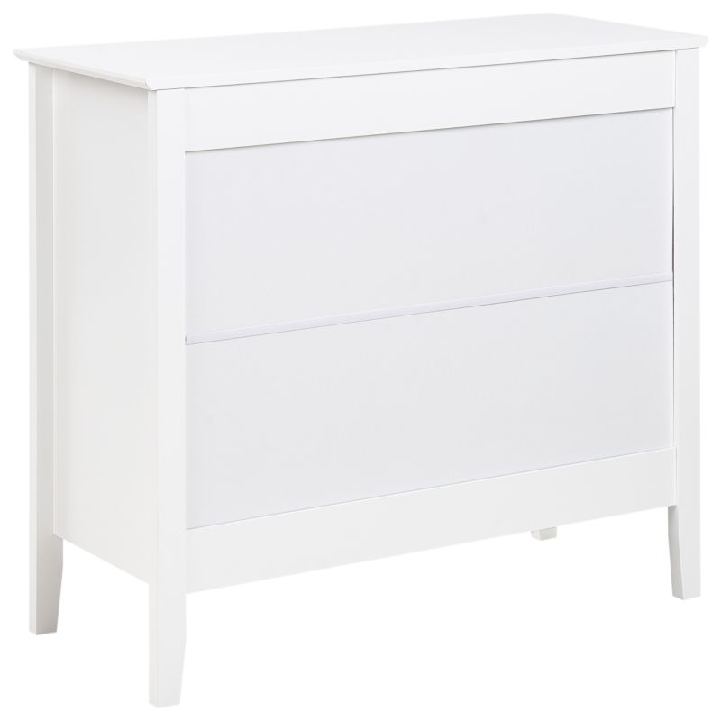 Komoda Assisi 3 Skuffer Hvid 90x40x80 cm
