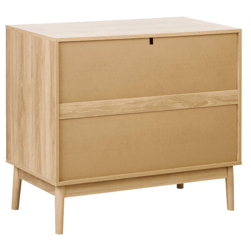 Komoda Lynwood 3 Skuffer Lys Brun 90x49x79 cm