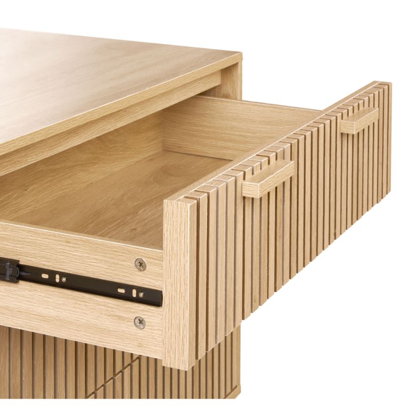 Komoda Lynwood 3 Skuffer Lys Brun 90x49x79 cm