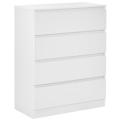 Komoda Winnipeg 4 Skuffer Hvid 80x40x100 cm