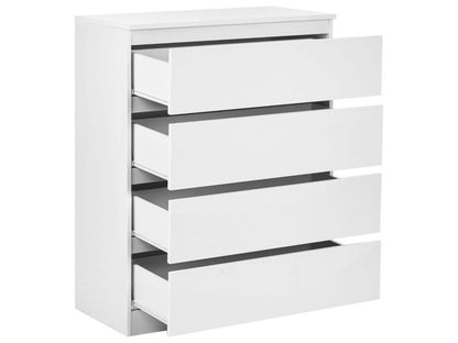 Komoda Winnipeg 4 Skuffer Hvid 80x40x100 cm