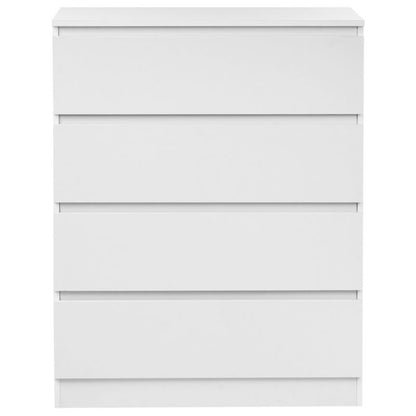Komoda Winnipeg 4 Skuffer Hvid 80x40x100 cm