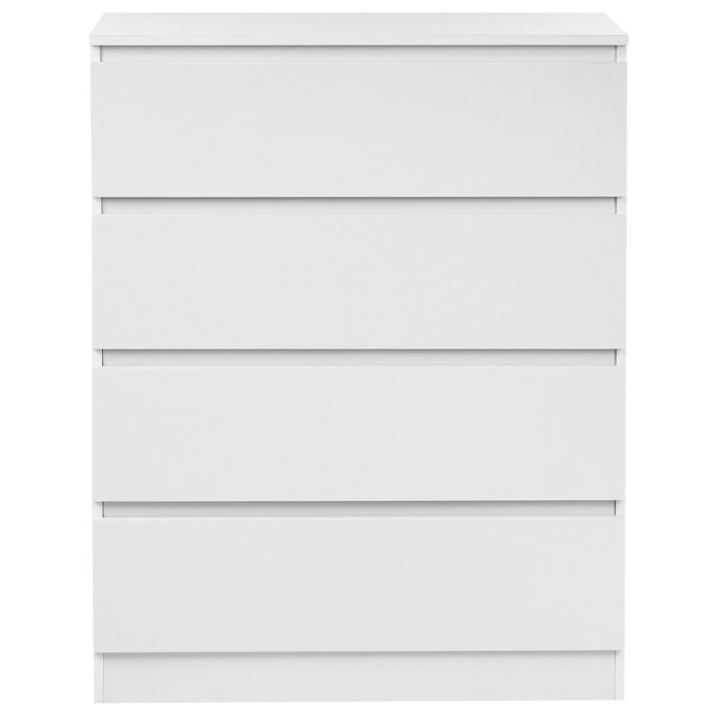 Komoda Winnipeg 4 Skuffer Hvid 80x40x100 cm