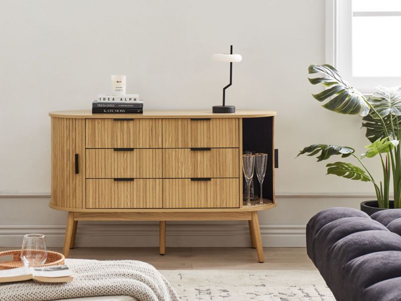Kommode Selah 6 Skuffer Brun 1 stk.