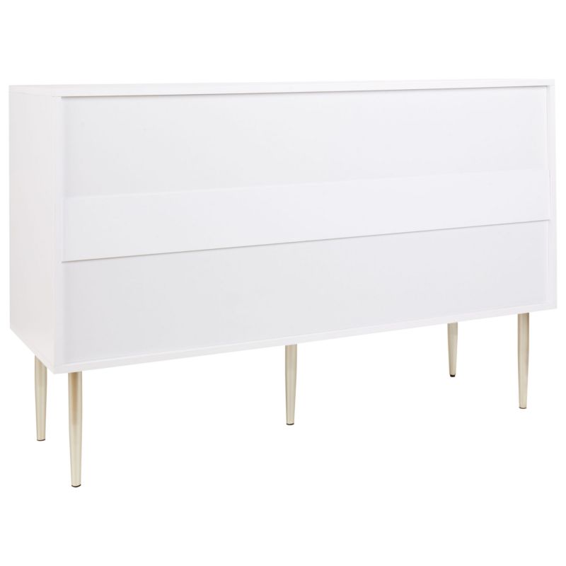 Kommode Soho 6 Skuffer Hvid 120x40x78 cm