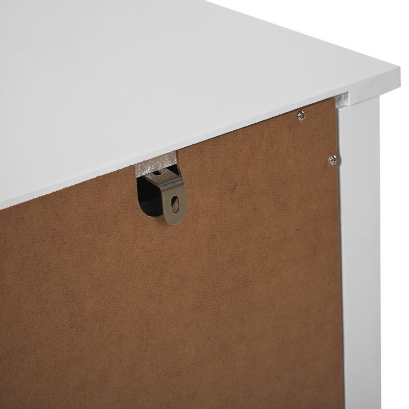 Komoda Winchester 6 Skuffer Hvid 130x40x75 cm