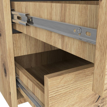 Kommode Akord CL100 Artisan Eg 100 cm 6 skuffer farve Artisan Eg mat 100x35x57 cm 1 stk.