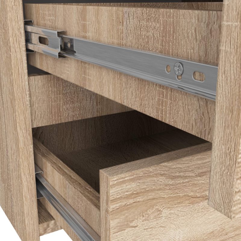 Kommode Akord CL100 Eg Sonoma 100 cm 6 skuffer farve Eg Sonoma mat 100x35x57 cm 1 stk.