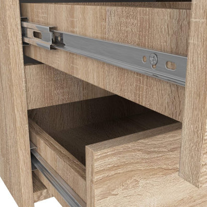 Kommode Akord CL100 Eg Sonoma 100 cm 6 skuffer farve Eg Sonoma mat 100x35x57 cm 1 stk.