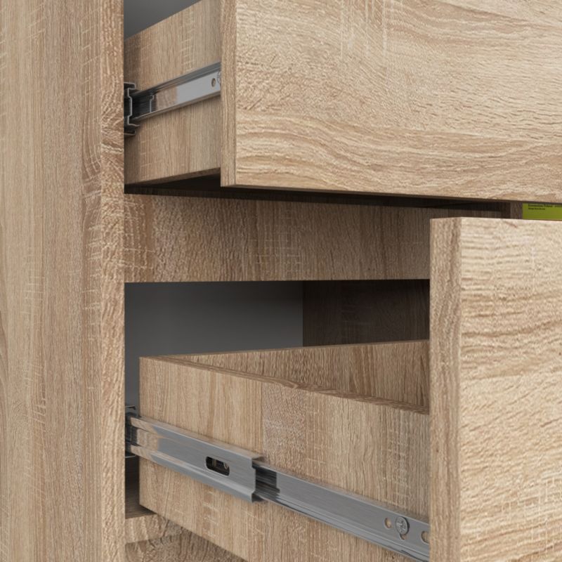 Komoda Jerry 80 cm Eg Sonoma Mat 1 Låge 3 Skuffer 2 Hylder