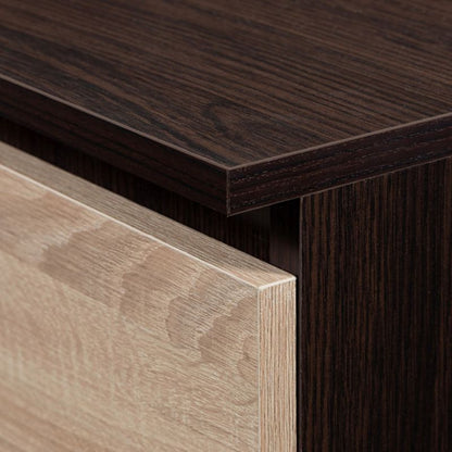 Komoda K140 138 cm 2 Døre 4 Skuffer Eg Sonoma Mat