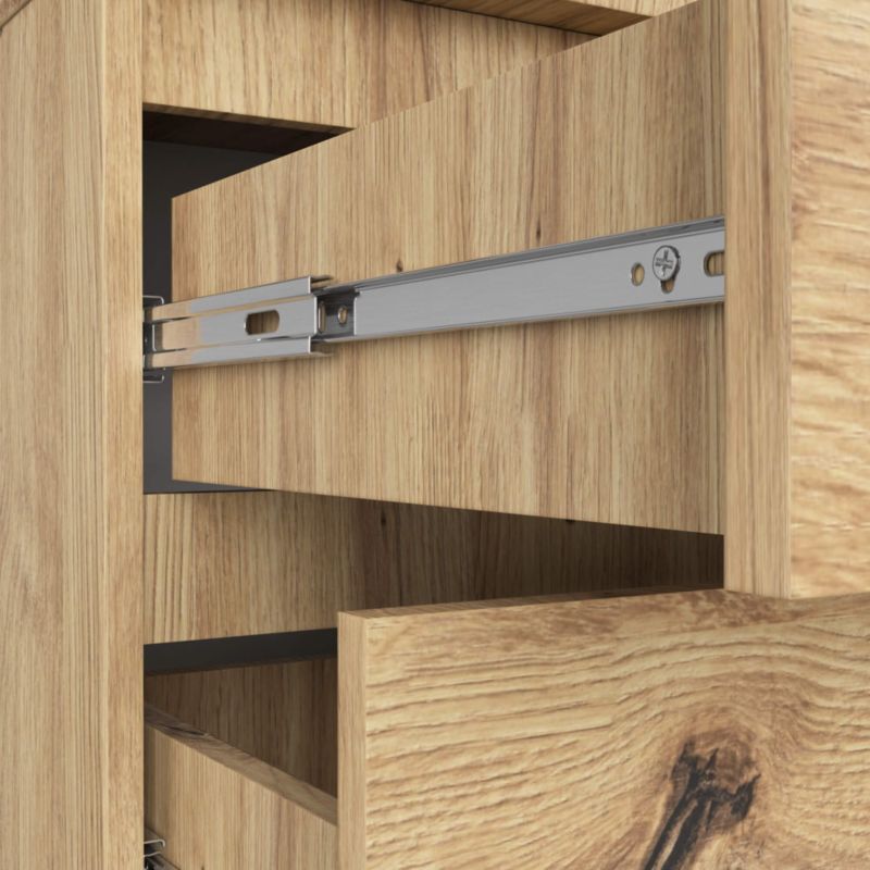 Komoda Akord K60 60 cm 3 Skuffer Egetræs Artisan Mat 60x40x77 cm