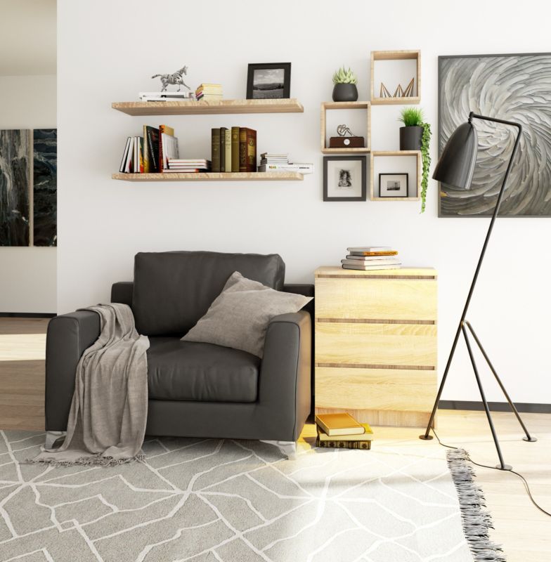 Kommode Akord K60 Eg Sonoma 60 cm 3 skuffer farve Eg Sonoma mat 60x40x77 cm 1 stk.