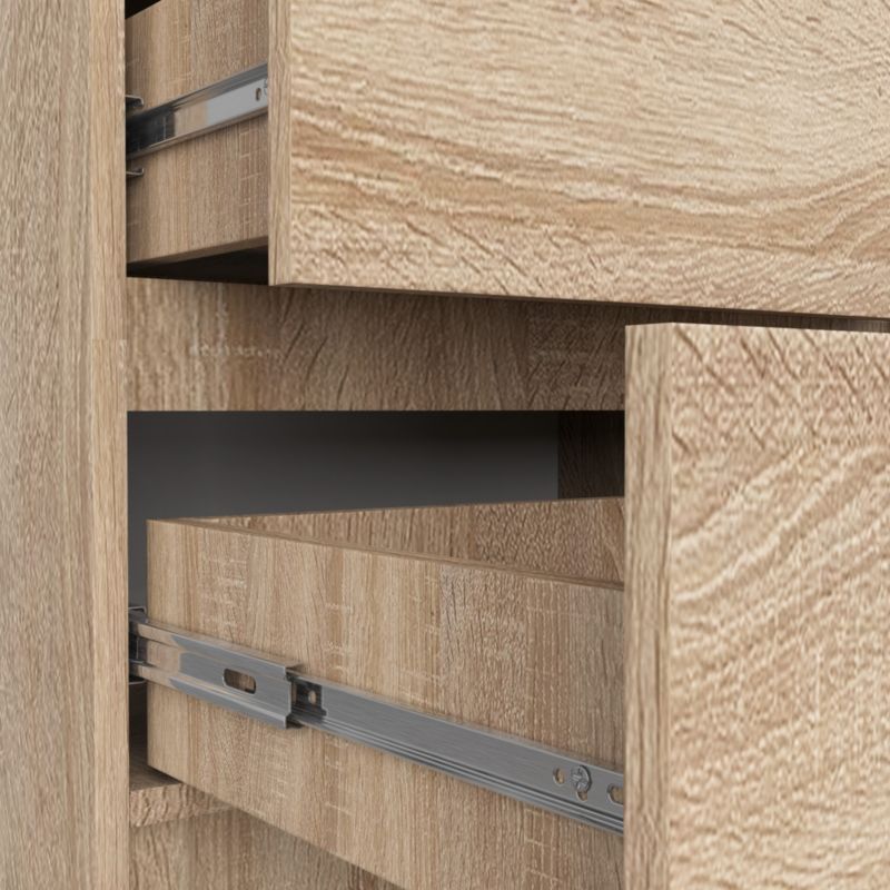 Komoda K60 60 cm 5 Skuffer Eg Sonoma Mat 60x40x121 cm