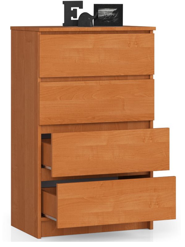 Kommode Akord K60 Olier 60 cm 4 skuffer i mat olieret finish 60x40x99 cm 1 stk.