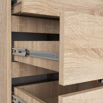 Komoda Akord K80 80 cm Eg Sonoma Mat 1 Låge 5 Skuffer 3 Hylder
