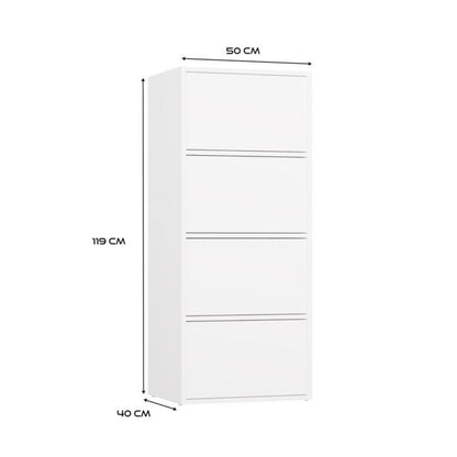 Komoda ALMA Hvid 50x119x40 cm